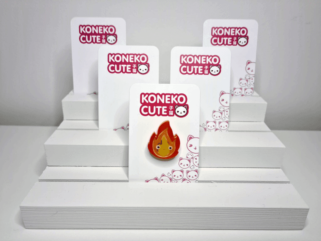 Cute Fire Flame Pin